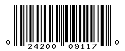 UPC barcode number 024200091170