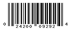 UPC barcode number 024200092924