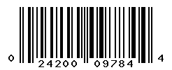 UPC barcode number 024200097844