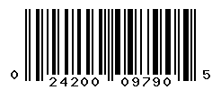 UPC barcode number 024200097905