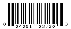 UPC barcode 024291237303