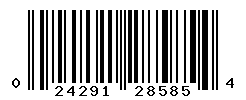UPC barcode number 024291285854