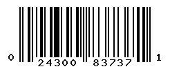 UPC barcode number 024300837371