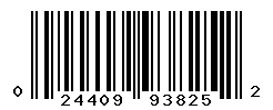 UPC barcode number 024409938252