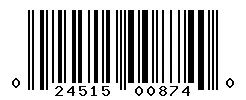 UPC barcode 024515008740