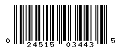 UPC barcode number 024515034435