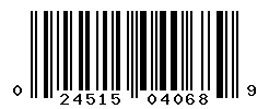 UPC barcode number 024515040689