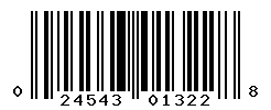 UPC barcode number 024543013228