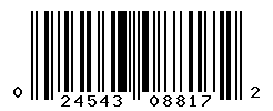 UPC barcode number 024543088172