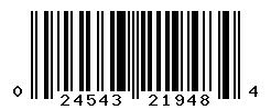 UPC barcode number 024543219484