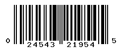 UPC barcode number 024543219545