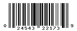 UPC barcode number 024543221739
