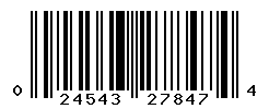 UPC barcode number 024543278474