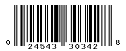 UPC barcode number 024543303428