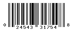 UPC barcode number 024543317548
