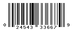 UPC barcode number 024543336679