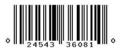 UPC barcode 024543360810