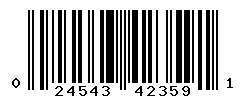 UPC barcode number 024543423591