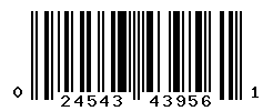 UPC barcode number 024543439561