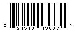 UPC barcode 024543486831