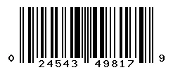 UPC barcode 024543498179