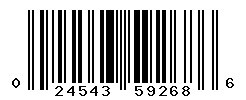 UPC barcode number 024543592686