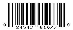 UPC barcode 024543610779