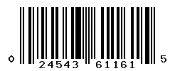 UPC barcode 024543611615