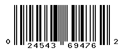 UPC barcode number 024543694762