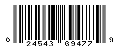 UPC barcode number 024543694779