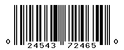 UPC barcode number 024543724650