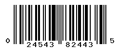 UPC barcode number 024543824435