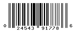 UPC barcode number 024543917786