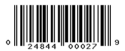 UPC barcode 024844000279