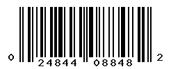 UPC barcode number 024844088482