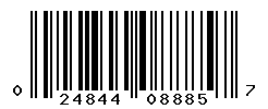 UPC barcode number 024844088857