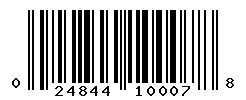 upc 024844100078 barcode image