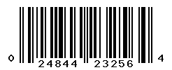 UPC barcode number 024844232564