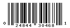 UPC barcode number 024844304681