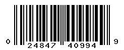 UPC barcode 024847409949