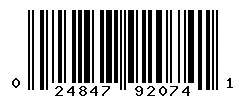 UPC barcode 024847920741