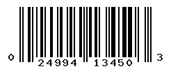 UPC barcode 024994134503