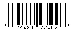 UPC barcode 024994235620