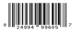 UPC barcode 024994996057
