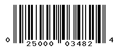 UPC barcode number 025000034824