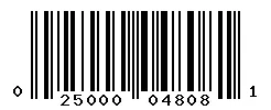 UPC 025000048081 barcode image