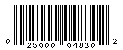 UPC barcode number 025000048302