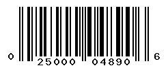 UPC barcode number 025000048906