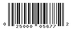 UPC barcode number 025000056772