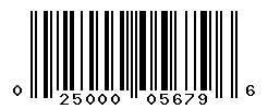 UPC barcode number 025000056796